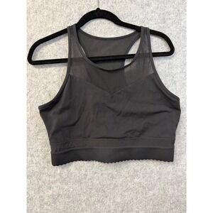 Ziya Active Black Racer Back Sports Bra Woman's size XXL